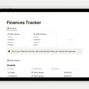 Notion Finances Tracker